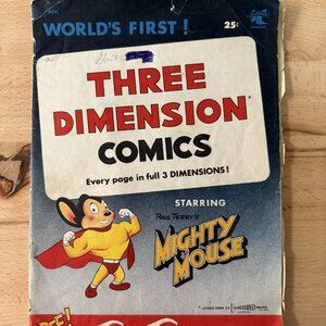 Vintage Mighty Mouse #1, World’s First Three Dimension Comic With Glasses